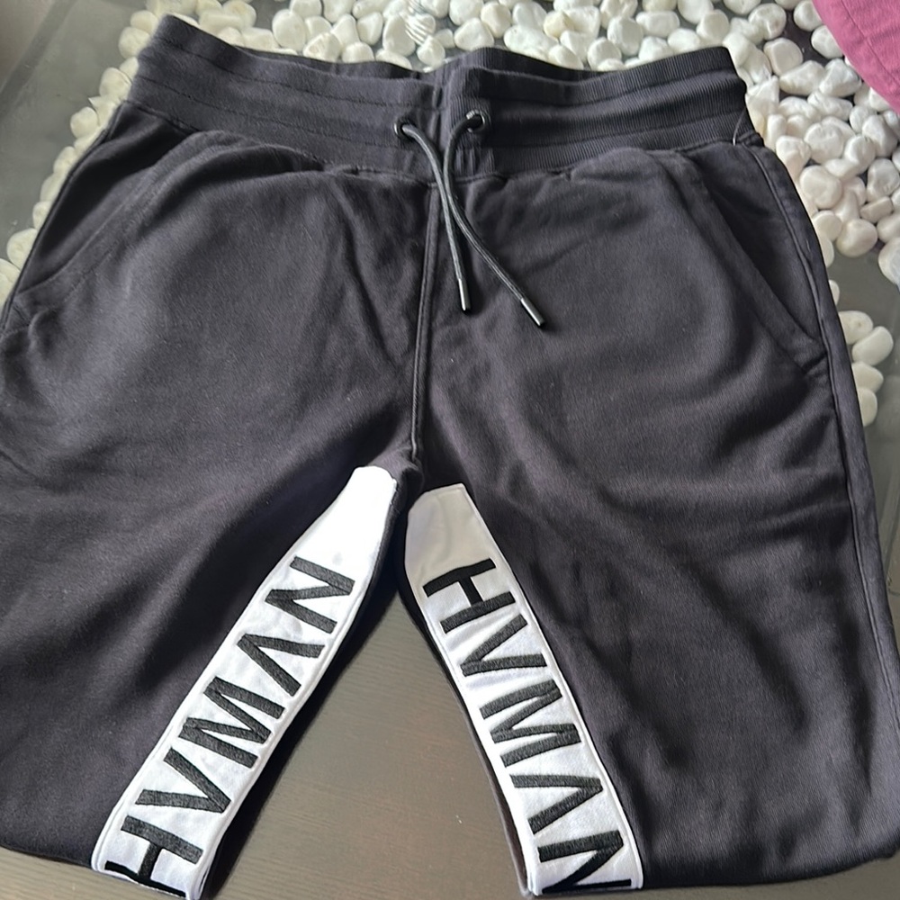 Black Joggers with White Logo